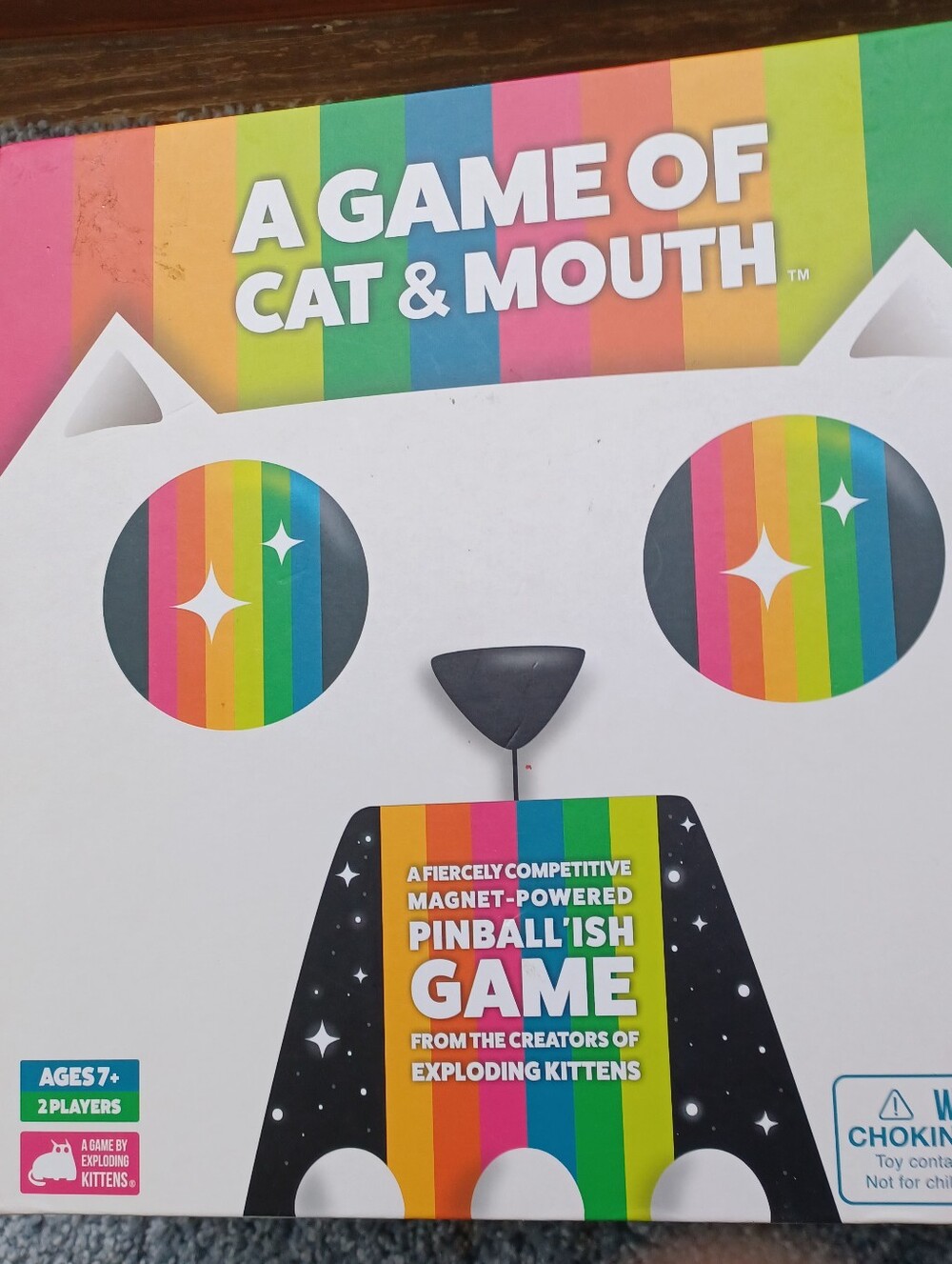 A Game of Cat & Mouth Magnetic Board Game - Rainbow
